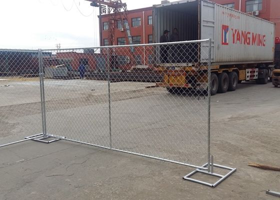 پانل های حصار زنجیره ای گالوانیزه 6&#39;X12 &#39;برای ساخت و ساز تجاری